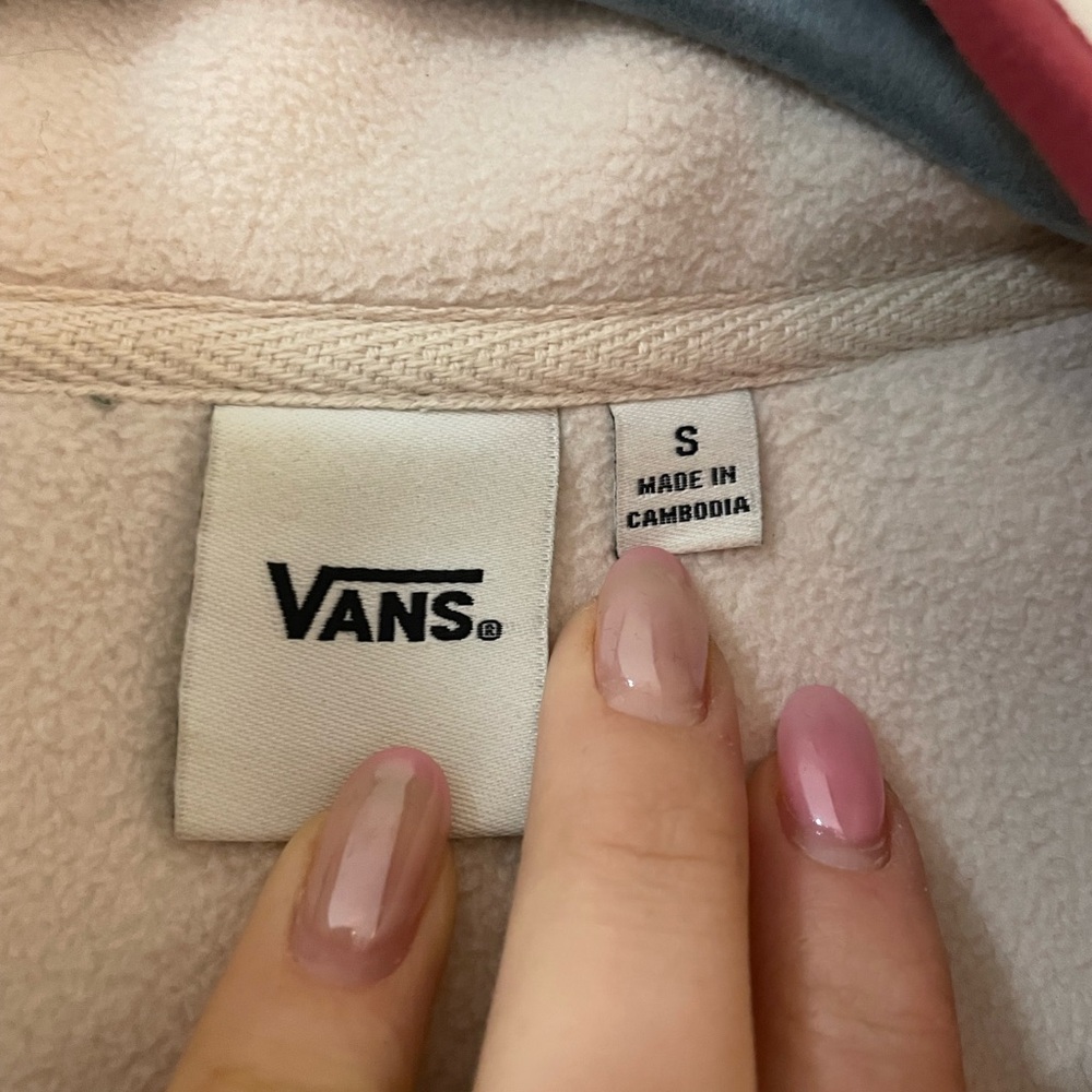 Vans Women's Patchwork Mock Neck Fleece Size S - Picture 6 of 7